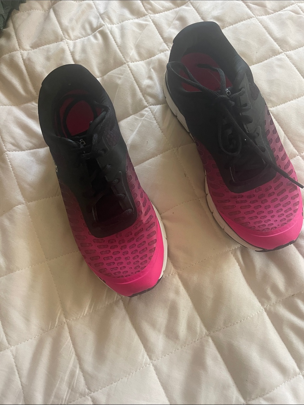 Ryka Women's Black and Pink Athletic Running Shoes Size 8.5